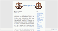 Desktop Screenshot of joiningtheidf.com