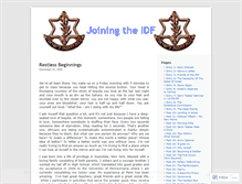 Tablet Screenshot of joiningtheidf.com